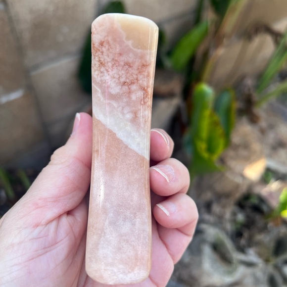 Pink Amethyst Druzy Small Moon - Picture 5 of 10